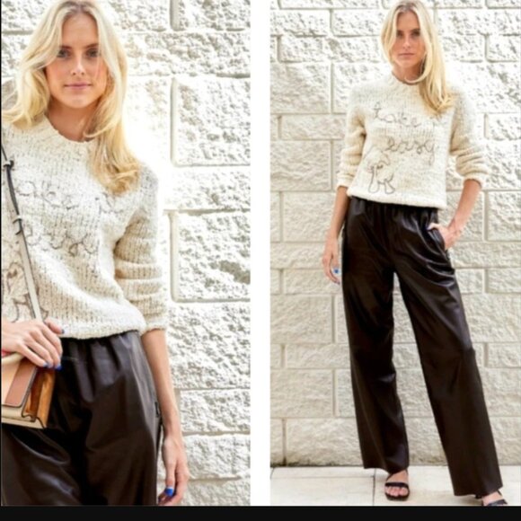 LINGUA FRANCA "take it easy" goop travel fave bouclé-cotton knit sweater $495 m - Picture 9 of 13